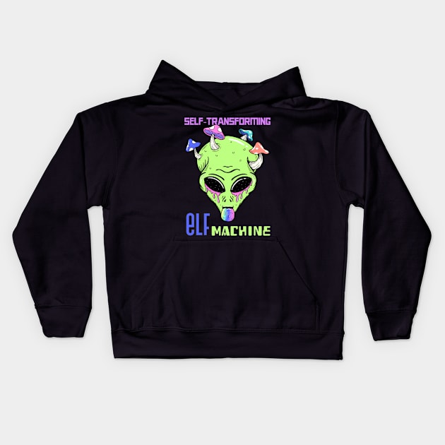 Alien Hallucination Kids Hoodie by NB-Art